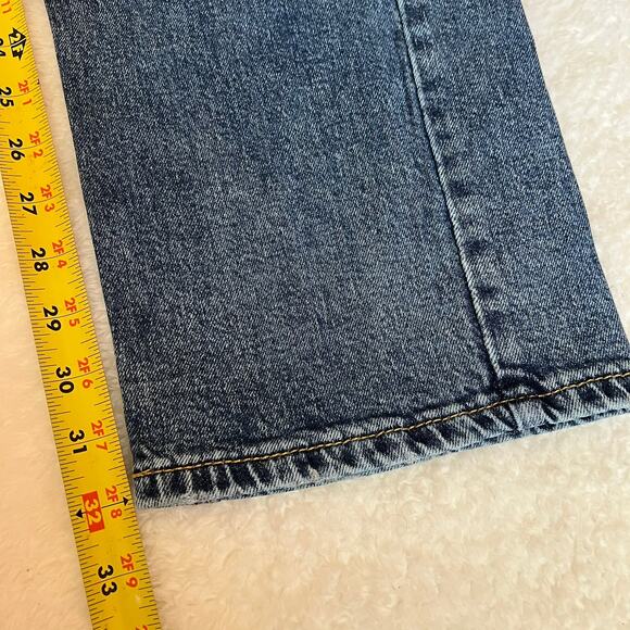 Levi Strauss 514 Mens 34x34 Jeans Blue Denim Straight Regular Fit Casual - Picture 4 of 9